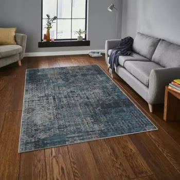 Covor de hol, Davian, 80x150 cm, Poliester, Multicolor imagine