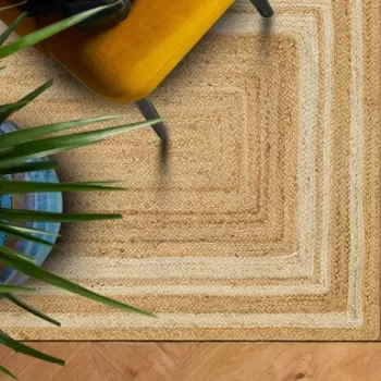 Covor de hol, Ech 10 Natural White, 80x200 cm, Iuta, Bej / Camel imagine