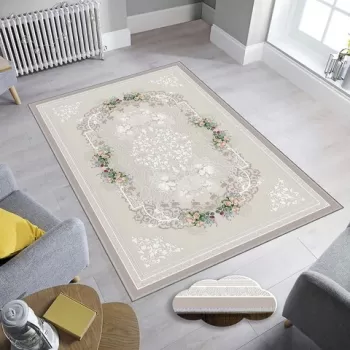 Covor de hol, EEXFAB622, 80x150 cm, Poliester, Multicolor imagine