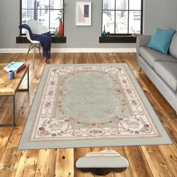 Covor de hol, EEXFAB625, 80x150 cm, Poliester, Multicolor imagine