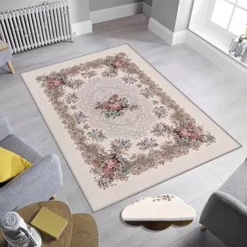 Covor de hol, EEXFAB656, 80x150 cm, Poliester, Multicolor imagine