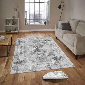 Covor de hol, EEXFAB723, 80x150 cm, Poliester, Multicolor imagine