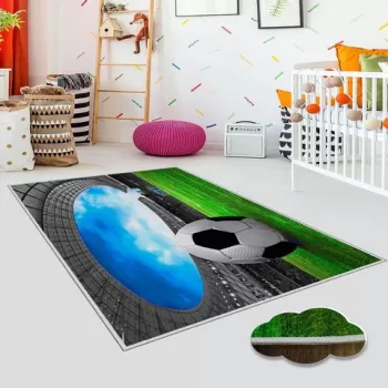 Covor de hol, EEXFAB782, 100x150 cm, Poliester, Multicolor imagine