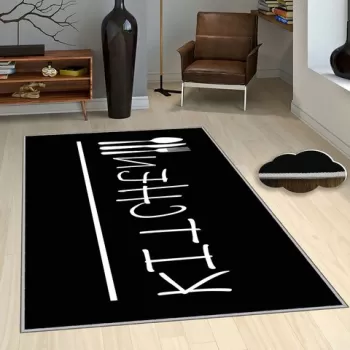 Covor de hol, EEXFAB869, 80x200 cm, Poliester, Multicolor imagine