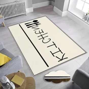 Covor de hol, EEXFAB870, 80x300 cm, Poliester, Multicolor imagine