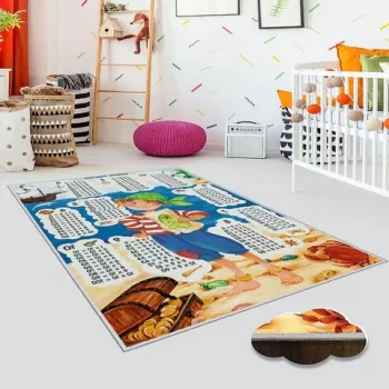 Covor de hol, EEXFAB873, 80x150 cm, Poliester, Multicolor imagine