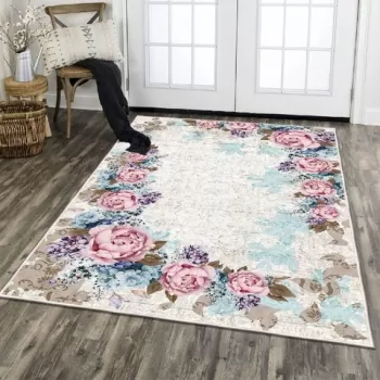 Covor de hol, ELS1821, 80x150 cm, Catifea, Multicolor imagine