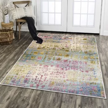 Covor de hol, ELS1895, 80x300 cm, Catifea, Multicolor imagine