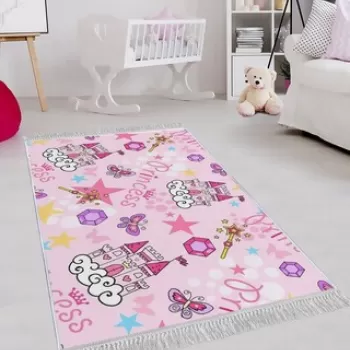 Covor de hol, ELS505, 100x150 cm, Catifea, Multicolor imagine