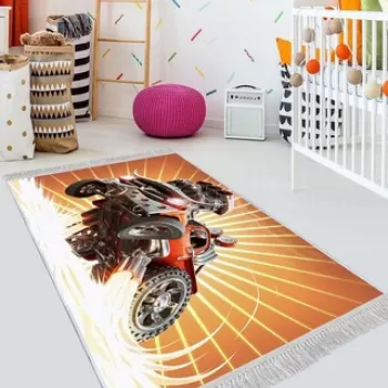 Covor de hol, ELS510, 100x150 cm, Catifea, Multicolor imagine