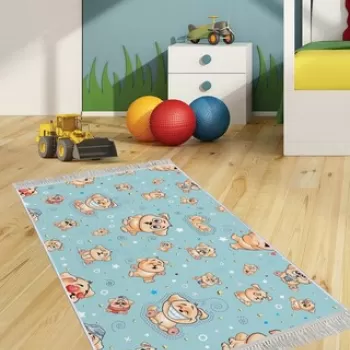 Covor de hol, ELS512, 80x300 cm, Catifea, Multicolor imagine