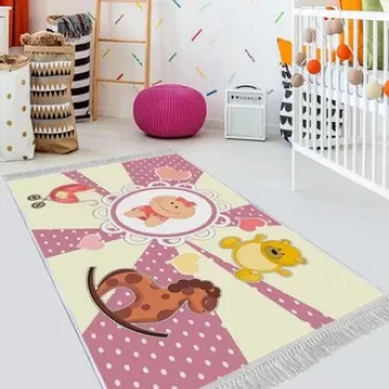 Covor de hol, ELS520, 80x150 cm, Catifea, Multicolor imagine