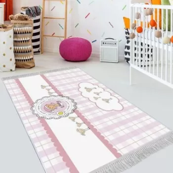 Covor de hol, ELS527, 80x300 cm, Catifea, Multicolor imagine