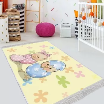 Covor de hol, ELS529, 100x150 cm, Catifea, Multicolor imagine