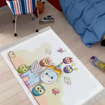 Covor de hol, ELS533, 80x150 cm, Catifea, Multicolor imagine