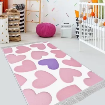 Covor de hol, ELS537, 80x300 cm, Catifea, Multicolor imagine