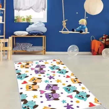 Covor de hol, ELS538, 100x300 cm, Catifea, Multicolor imagine