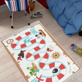 Covor de hol, ELS578, 100x150 cm, Catifea, Multicolor imagine