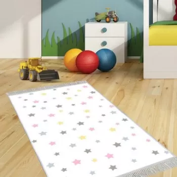 Covor de hol, ELS580, 80x300 cm, Catifea, Multicolor imagine