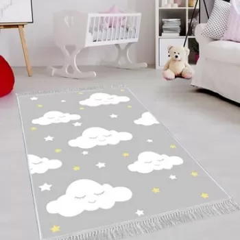 Covor de hol, ELS583, 100x300 cm, Catifea, Multicolor imagine