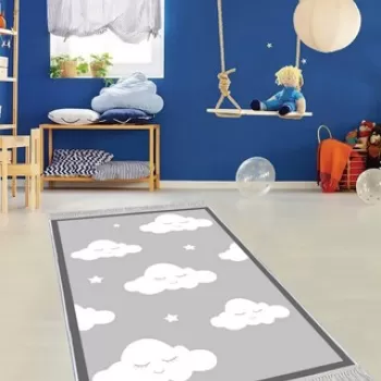 Covor de hol, ELS597, 100x150 cm, Catifea, Multicolor imagine