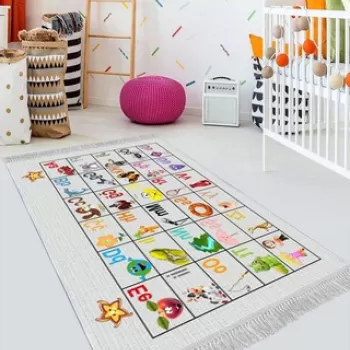 Covor de hol, ELS612, 100x150 cm, Catifea, Multicolor imagine