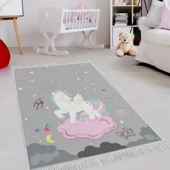 Covor de hol, ELS629, 100x200 cm, Catifea, Multicolor imagine