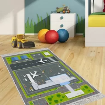 Covor de hol, ELS633, 80x200 cm, Catifea, Multicolor imagine