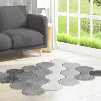 Covor de hol, Eugene V3, 80x150 cm, Poliester, Gri imagine