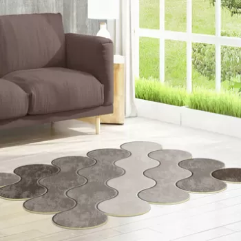 Covor de hol, Eugene V3, 80x150 cm, Poliester, Maro imagine