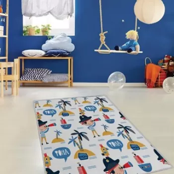 Covor de hol, EXFAB18, 100x150 cm, Poliester, Multicolor imagine