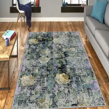 Covor de hol, EXFAB290, 80x150 cm, Poliester, Multicolor imagine