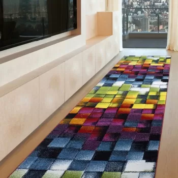 Covor de hol, FB14 , 100x400 cm, Polipropilena, Multicolor imagine