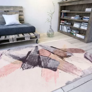 Covor de hol, Funk Chenille, 75x150 cm, Poliester , Multicolor imagine