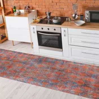 Covor de hol, Funk Chenille, 75x230 cm, Poliester , Multicolor imagine