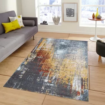 Covor de hol, G6391 , 80x150 cm, Polipropilena, Albastru imagine