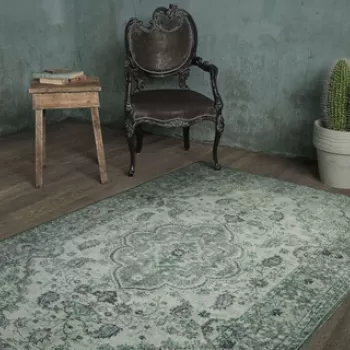 Covor de hol, Green AL 139 , 75x150 cm, Poliester , Multicolor imagine