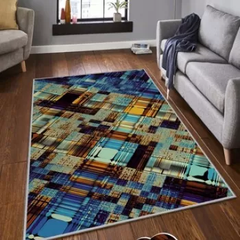 Covor de hol, HMNT112, 80x150 cm, Poliester, Multicolor imagine