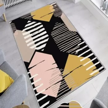 Covor de hol, HMNT134, 80x150 cm, Poliester, Multicolor imagine