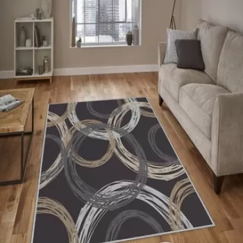 Covor de hol, HMNT146, 80x150 cm, Poliester, Multicolor imagine