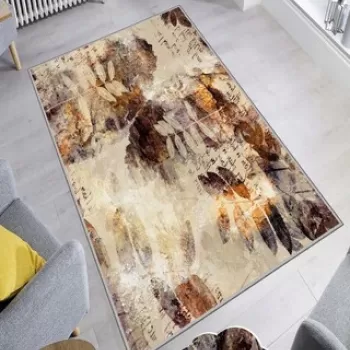 Covor de hol, HMNT153, 80x150 cm, Poliester, Multicolor imagine