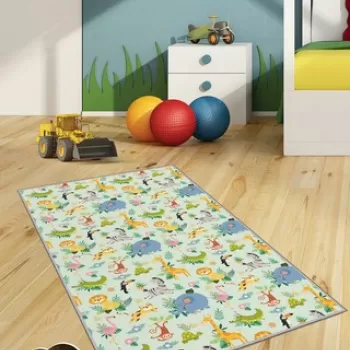 Covor de hol, HMNT159, 80x150 cm, Poliester, Multicolor imagine