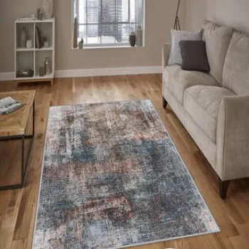 Covor de hol, HMNT169, 80x150 cm, Poliester, Multicolor imagine