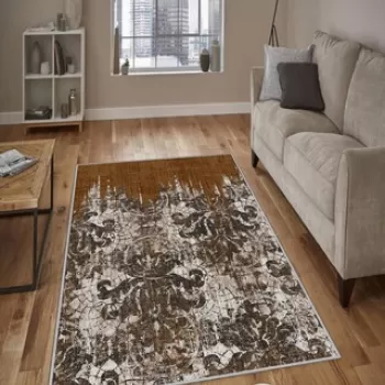 Covor de hol, HMNT238, 80x150 cm, Poliester, Multicolor imagine