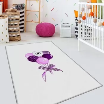 Covor de hol, HMNT477, 100x200 cm, Poliester, Multicolor imagine