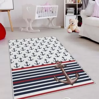 Covor de hol, HMNT485, 80x200 cm, Poliester, Multicolor imagine