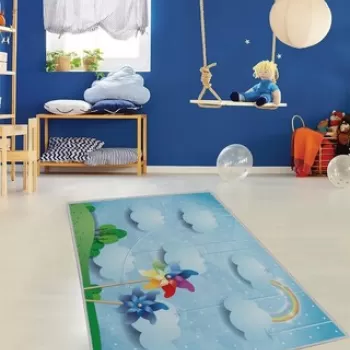 Covor de hol, HMNT50, 100x200 cm, Poliester, Multicolor imagine