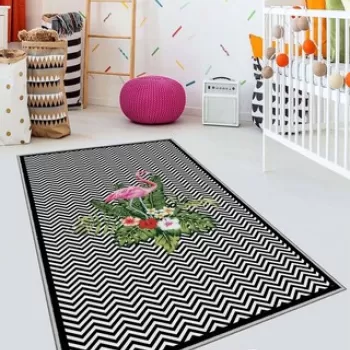 Covor de hol, HMNT503, 100x300 cm, Poliester, Multicolor imagine