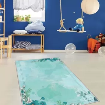 Covor de hol, HMNT504, 100x200 cm, Poliester, Multicolor imagine