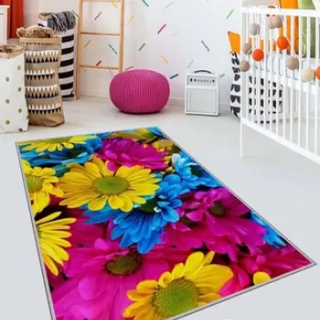 Covor de hol, HMNT505, 80x300 cm, Poliester, Multicolor imagine